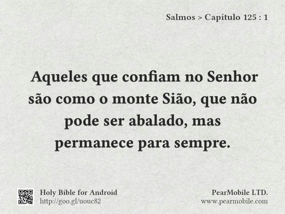 Salmos, Capítulo 125:1